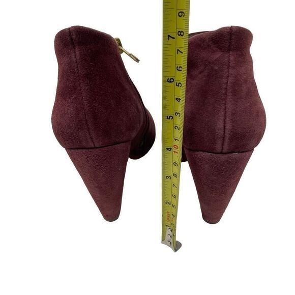 Steve Madden Womens Suede Leather Side Zip Panelope Booties Wine Size 9.5 - Picture 8 of 8